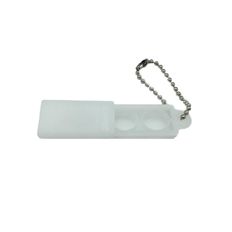 

Portable Hearing Aids Battery Storage Container Double Chamber Design Compact Size Dustproof PP Material Case