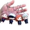 8pcsset Jujutsu Kaisen Cartoon Figure Gojo Satoru Yuta Okkotsu Inumaki Toge Doll Car Keychain Decoration Backpack Pendant