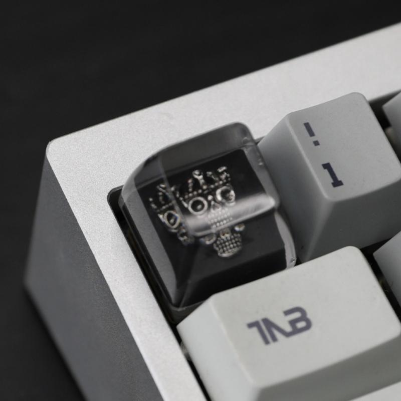 Artisans Dark Series Resins Keycaps With Glowing Effect AntiWear Key Top For Mechanical Keyboards