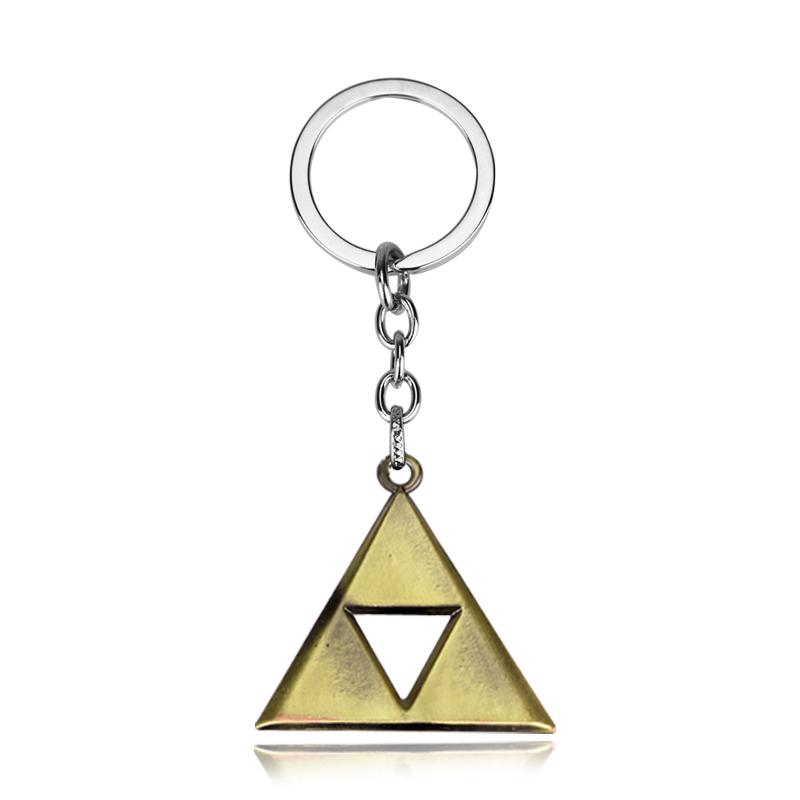 

The Legend of Zeldas Pendant Keyring for Men Women Vintage Triforce Triangle Amulet Key Chain Cosplay Party Jewelry Gifts