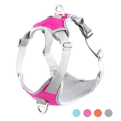 Pet Dog Harness Vest Soft Lining Adjustable Reflective Small Medium Dogs Harness Collar Breathable Walking Training Pet Products