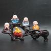 Zen Monk Figurine Ornament for Home Decor - Perfect for Living Room, Office, or Gift Displays