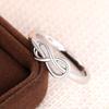 CopperInfinity Figure Eight Shape Finger Rings for Women Wedding Band Accessories Fashion Jewelry Gifts