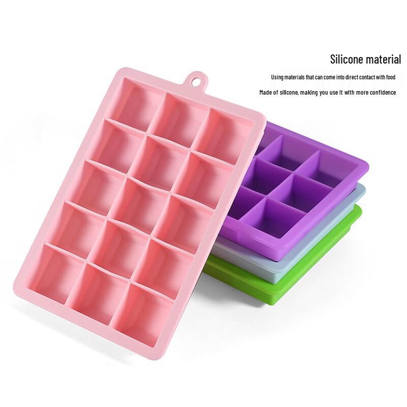 Silicone Ice Cube Tray Set with Lids