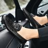 Men's Crocodile Pattern Leather Moccasins - Casual, Plus Size, Lazy Driving Shoes