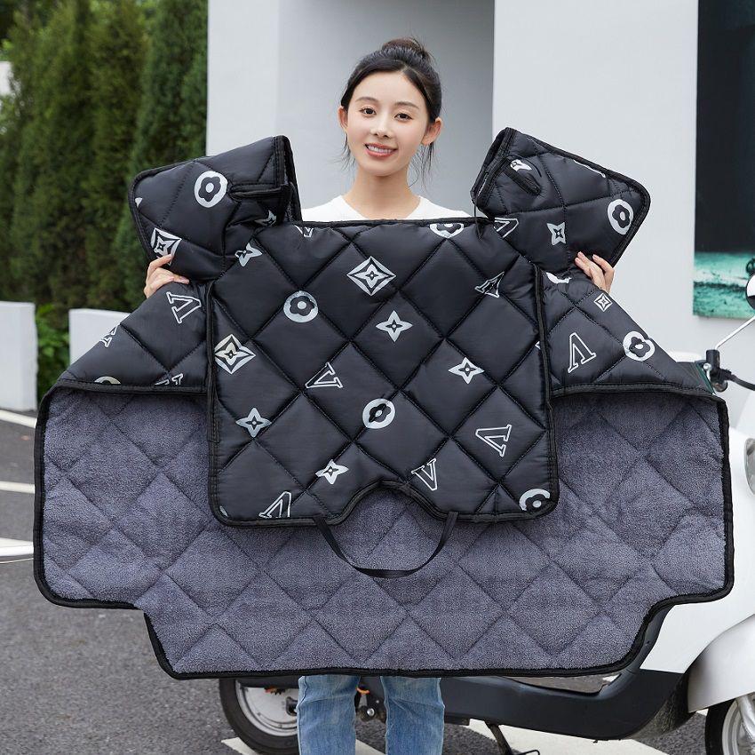 Universal All-Season Waterproof Electric Vehicle Windshield Cover - Plush, Thickened & Windproof for Winter Use