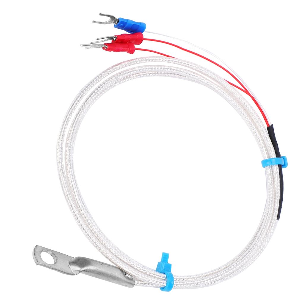 Temperature Sensor Probe PT100 Thermistor Temperature Measuring Probe Round Hole Patch Type5m