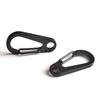 5 pcs, High quality vacuum plated titanium matte black 45MM hiking buckle, outdoor, stainless steel, spring quick hanging buckle, lightweight hiking