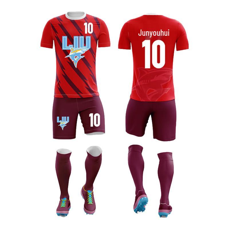 Unisex Digital Print Quick-Dry Football Jersey Set