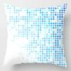 Blue Geometric Shiny Pattern Pillowcase Office Living Room Home Pillowcase Car Ornaments