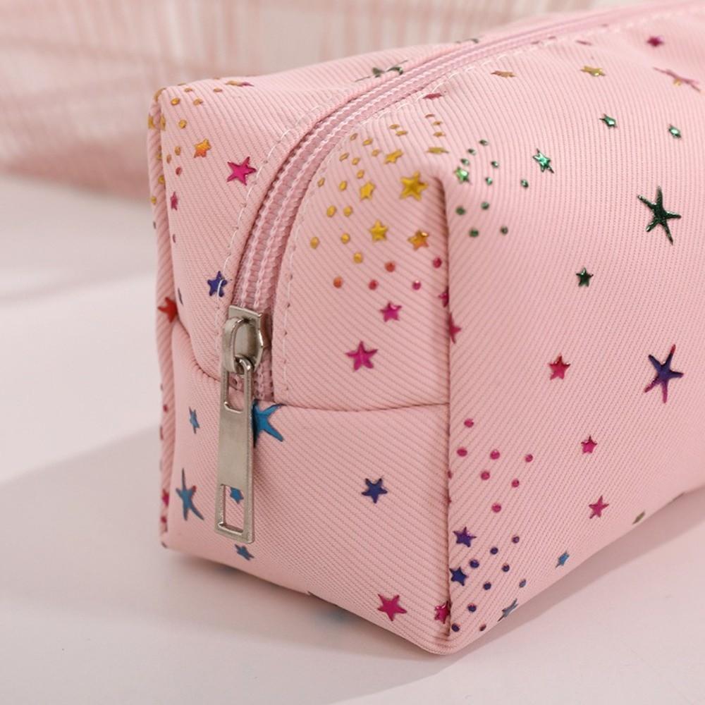 Shining Star Print Pen Bag Large Capacity Stationery Bag Durable Pencil Pouch  Gift