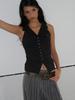 ORDINARY HOLIDAY Unbalance Bold Belt [Brown]