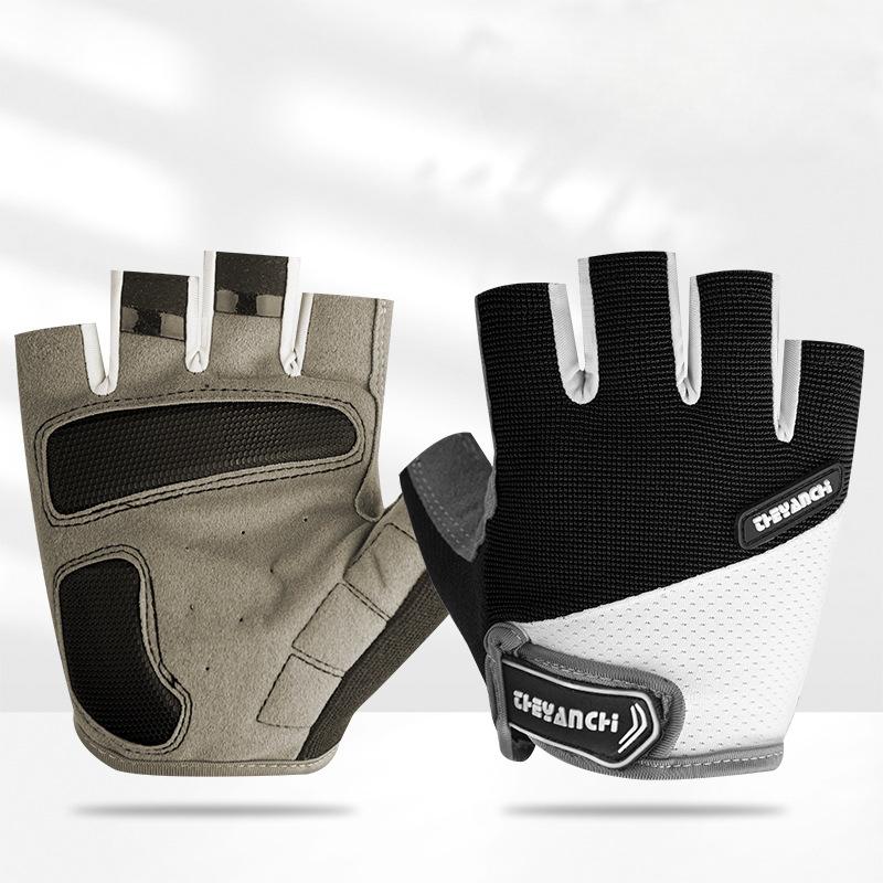 

Тонкая модель велосипедных перчаток, дышащие, с половиной пальцев, противоскользящие, амортизирующие и износостойкие, для альпинизма и поднятия железа, фитнес-перчатки XL