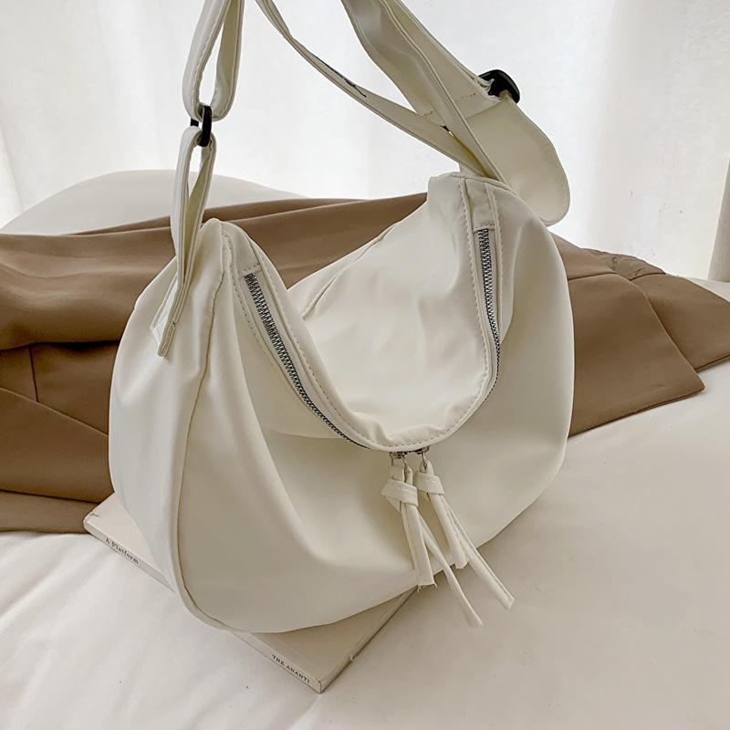 Plátěná dámská taška Levná ležérní velkokapacitní tašky přes rameno Módní kabelky na zip Nákupní studentská školní taška Nákupní tašky