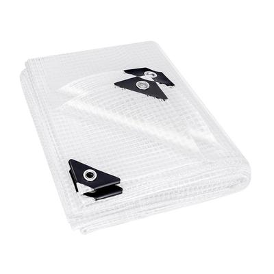 Lona para Invernadero ABWR, Lonas Impermeables Transparentes de Alta Resistencia de 6x8 pies con Ojales, Cubierta para Invernadero