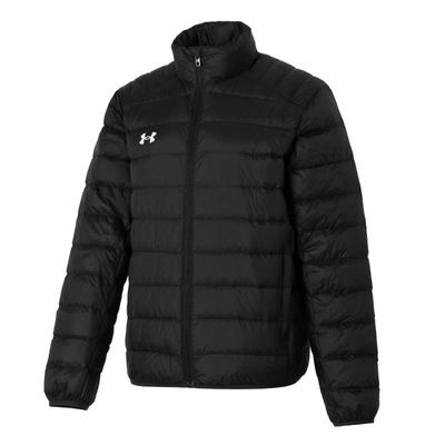 Stand Collar Windproof Warm Down Jacket Unisex Black 23600804-001
