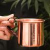 Handmade Copper Water Cup with Handle Sturdy Birthday Gifts Drinking Cups Practical for Restaurant Kitchen Wedding Tea Room Cafe