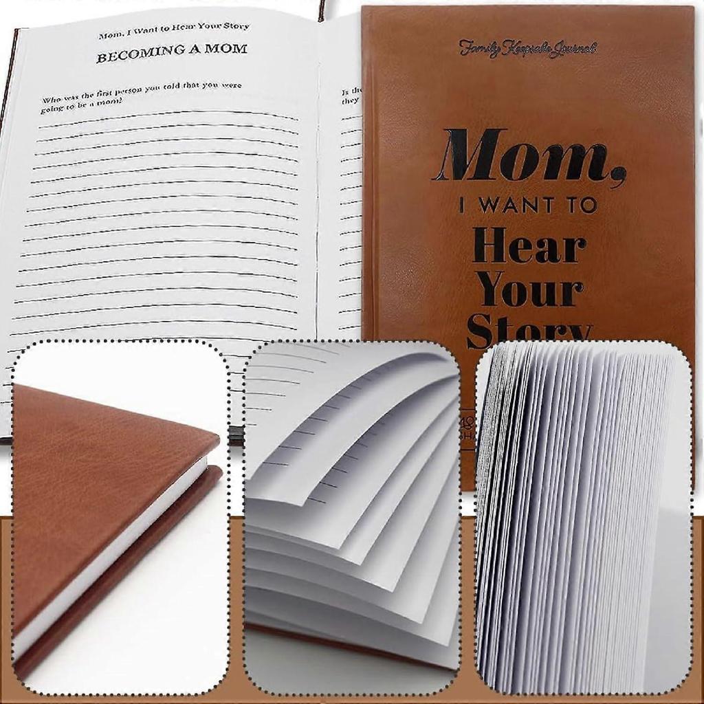 Mom, I Want to Hear Your Story - Mothers Guided Journal Notebook Book