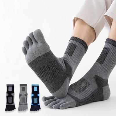 Zehensocken aus Baumwolle, Fünffingersocken, No Show Crew, sportliche Laufsocken, Fünffinger-Zehensocken