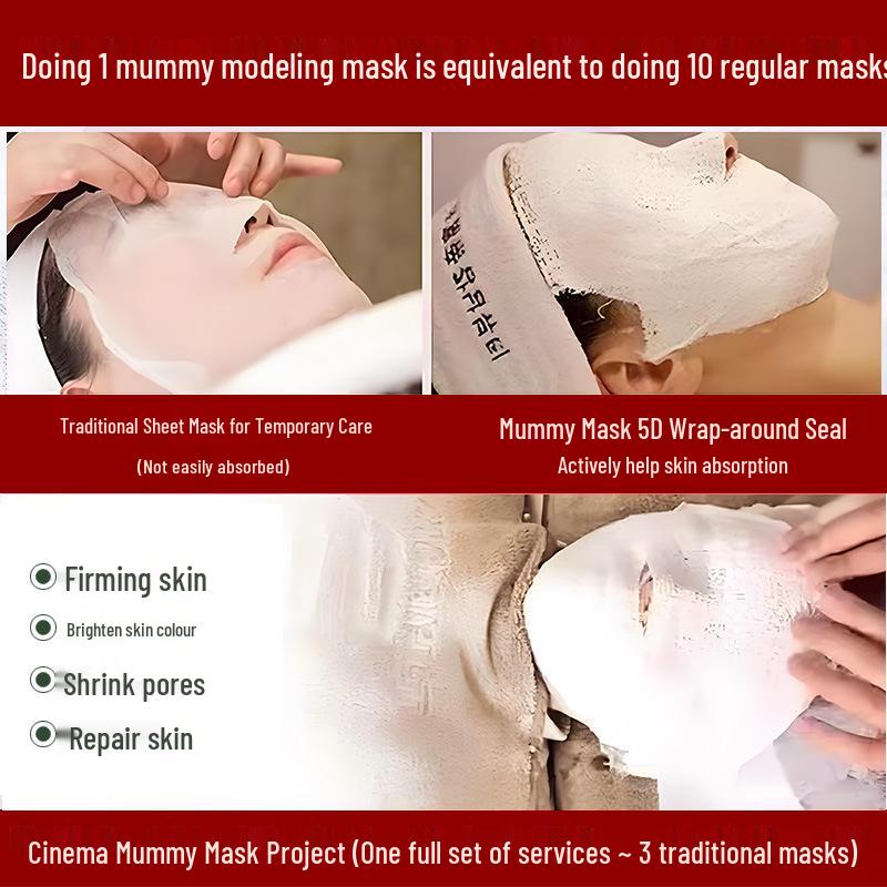 Beauty Salon V-Face Lifting & Firming Mummy Mask - Hydrating Boxed Set