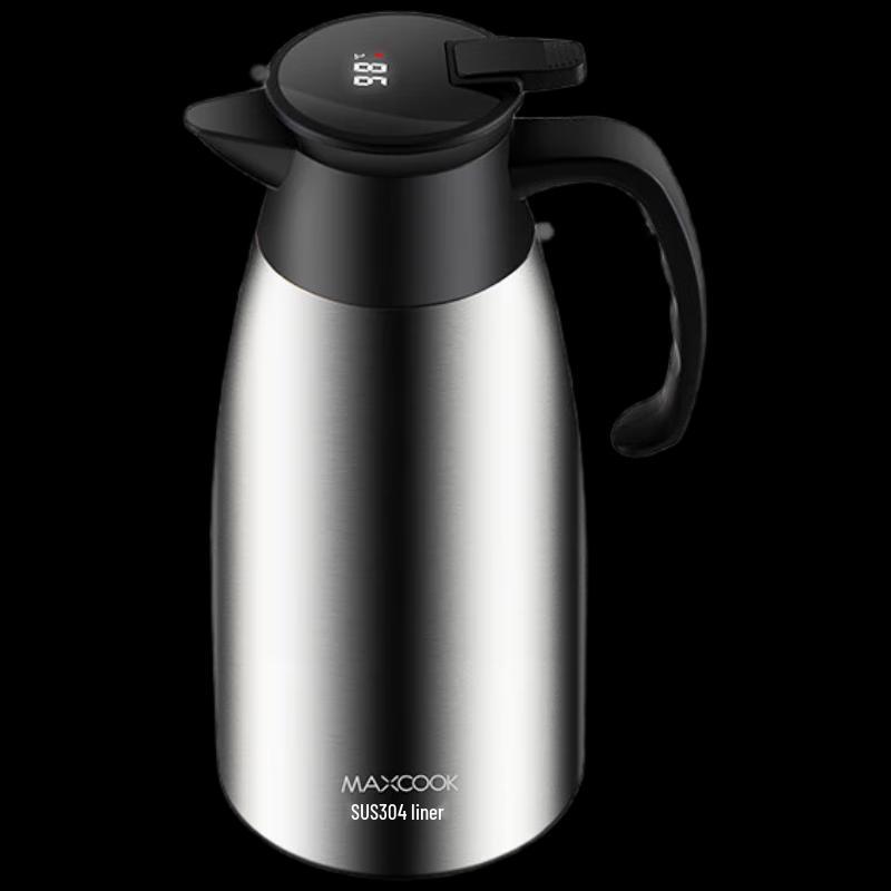 Meichu Smart Temperature Display Stainless Steel Vacuum Thermos, 2L