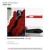 For Ford Mustang GT 2015-2025 Made of Alcantara Co-pilot Dashboard Panel Instrument Trim Sticker Car Interior Tuning Accessories