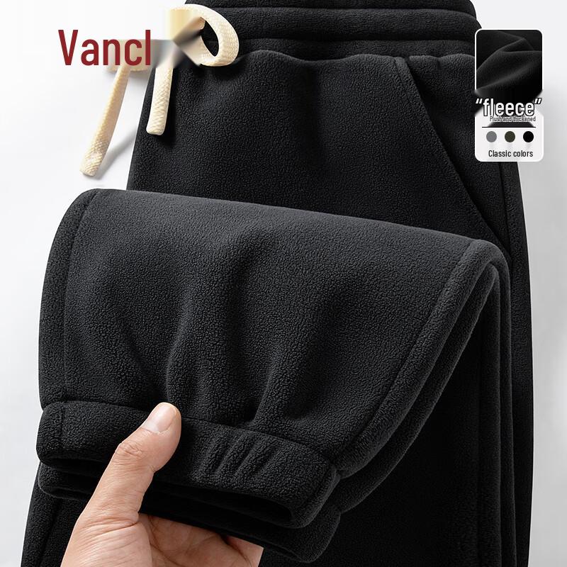 

VANCL Men s Winter Fleece-Lined Jogger Pants L