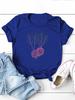 Double Radish Print Women T Shirt Short Sleeve O Neck Loose Women Tshirt Ladies Tee Shirt Tops Camisetas Mujer