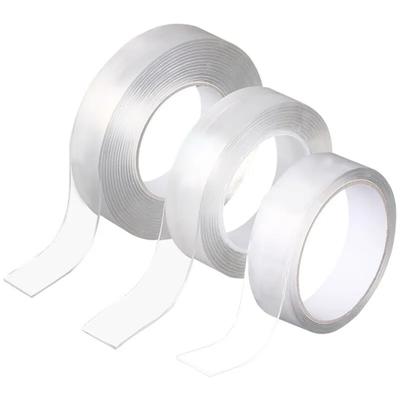 Kitchen Transparent Double Sided Tape Bathroom Waterproof Reusable Self Adhesive Nano Tapes  Decoration Washable Super Tapes