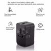 Universal Travel Adapter With 2 USB or USB Type-C Ports Power Charger Adapter Socket Plug Adaptor For EU UK US AU Power Outlet