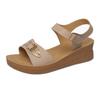Fashion Summer Women Sandals 2025 Fashion Wedges Soft Bottom Comfortable Casual Mother Shoes Open toe Women Flat Sandals