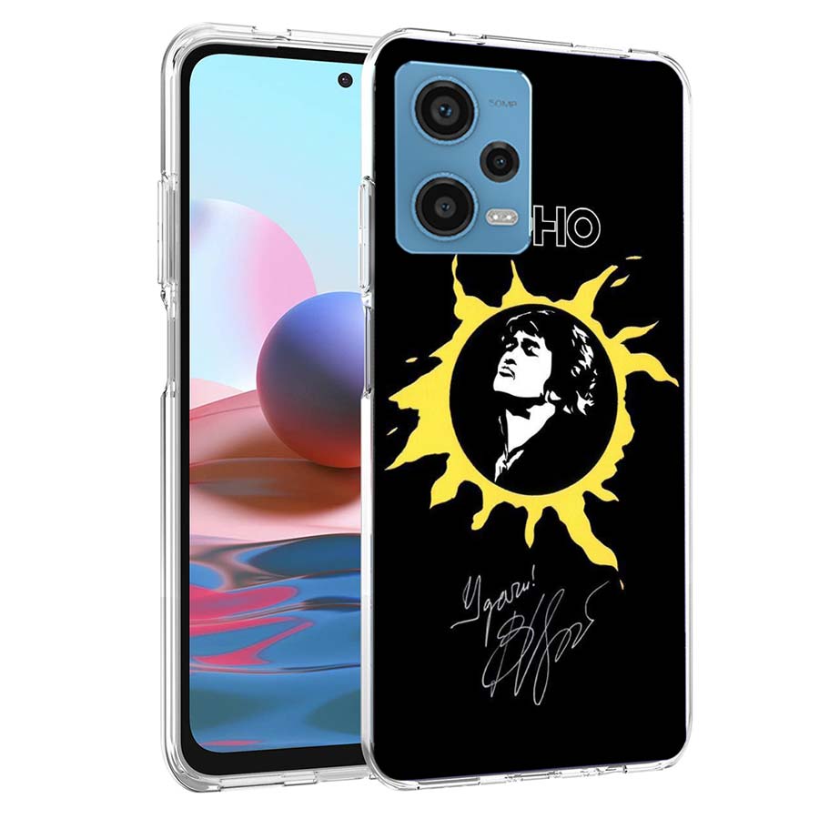 Viktor Tsoi Phone Case For Redmi Note 13 12 14 15 Pro Plus 13R 11 11T 11E 11S 10 Pro 10S 9 9S Cover Cell Clear TPU Capa Cases Sh