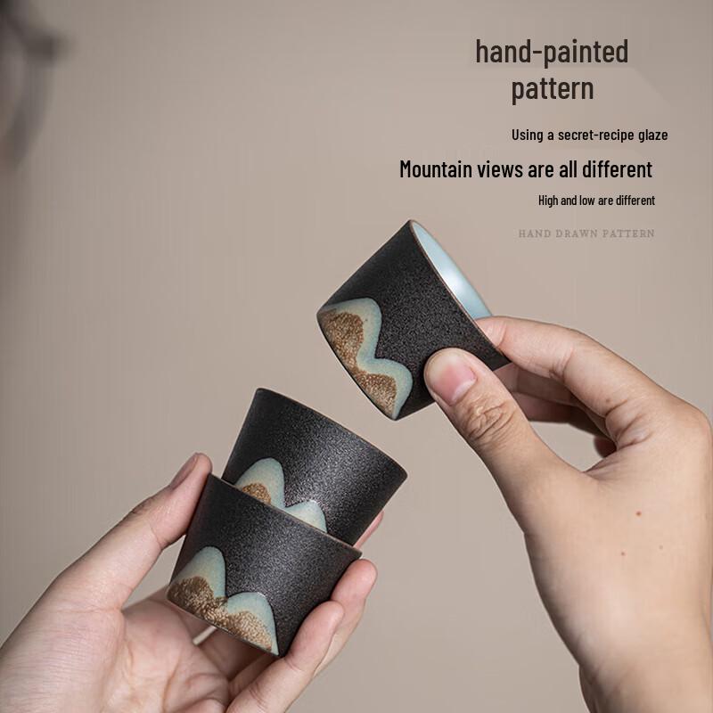 Sushi Ceramics Hand-Painted Landscape Tea Set