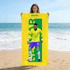 Asciugamano da Spiaggia Neymar N.10 Coppa del Mondo di Calcio Asciugamano Asciugatura Rapida Adatto per Mare Piscina Campeggio Vacanza Yoga Per Famiglia Amici