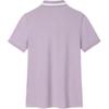 Anta Quick-Drying Breathable Logo Round Neck Short Sleeve Polo Shirt Women Polo Shirts Gray Purple 162438135-2