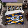 Leicester City Football 3 Piece Bedding Set Soft Duvet Cover Set with Pillowcases Printed Bedroom Decor Set for Home