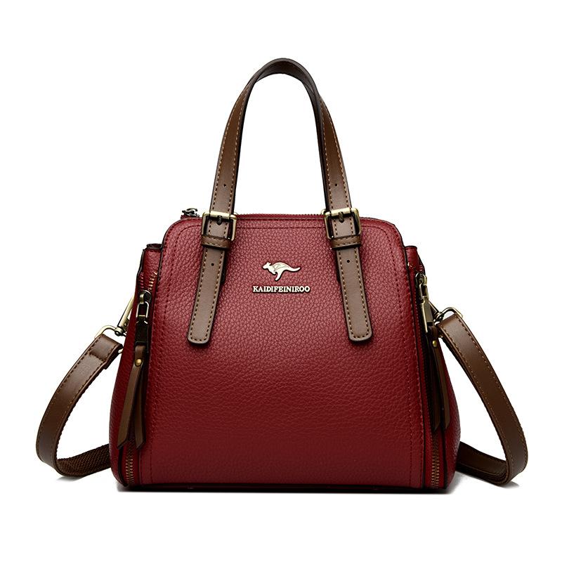 Crossbody Bag Women's Single-shoulder Bag Women's Handbag Middle-aged Women's Bag