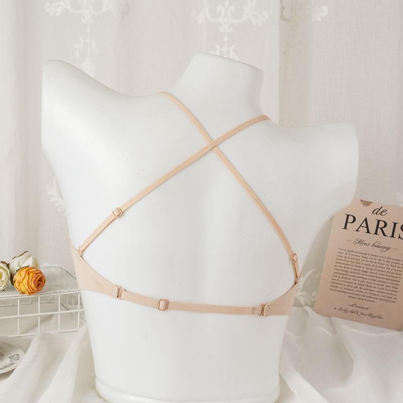 3-Way Wear Seamless Liquid Foundation Halter Backless Bralette Soft Breathable Versatile Top