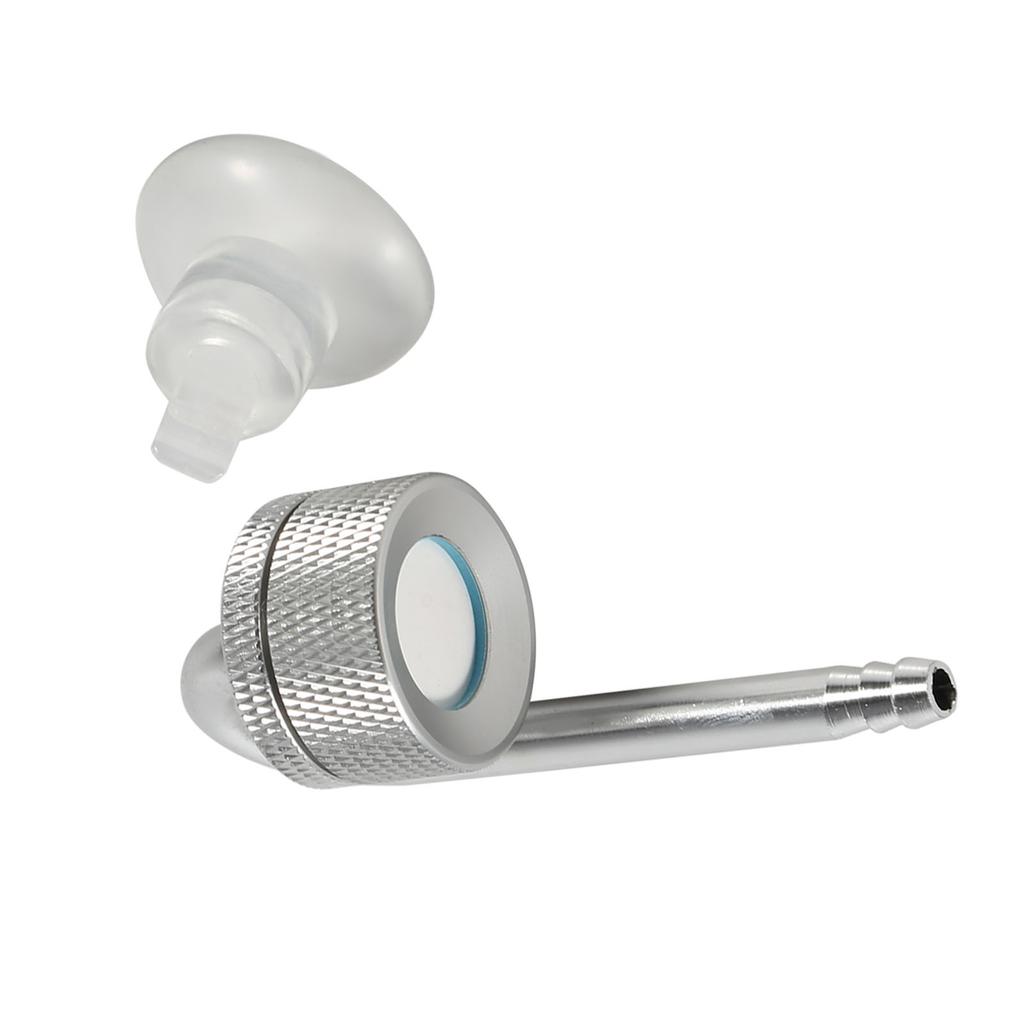 Diffuseur Atomiseur de Dioxyde de Carbone en Alliage d'Aluminium Fournitures pour Aquarium Équipement d'Aquarium Argenté