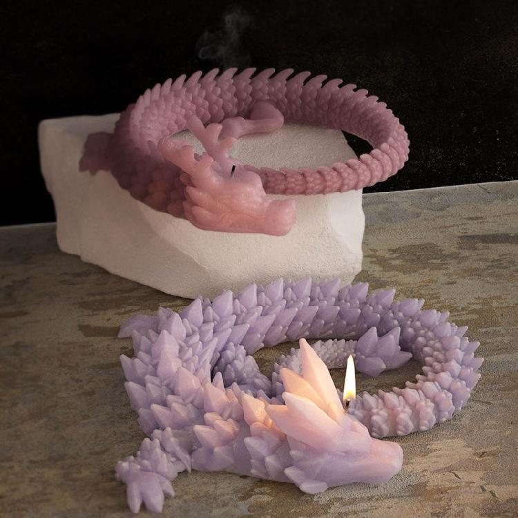 Dragon Candle Mold Epoxy Resin Molds Aromatherapy Mold Animal Decorations Mould