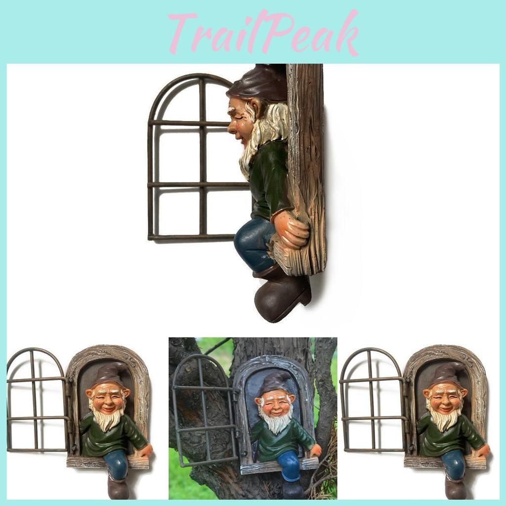 Charming Resin Gnome Statue For Garden Decor Featuring Old Man Design Ideal For Outdoor Spaces