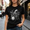 Octopus Playing Drums Graphic Tshirt for Unisex Unisex Vintage Rock Band Tee Casual Short Sleeve Top