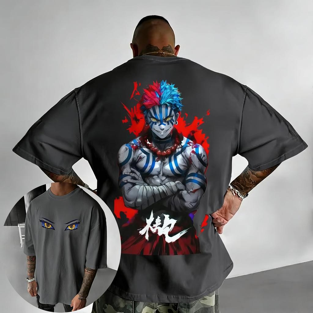 Super Sized Ghost Slayer Blade Nest Creative Printed Mens Tshirt SpringSummer Y2K Style Mens and Womens Streetwear
