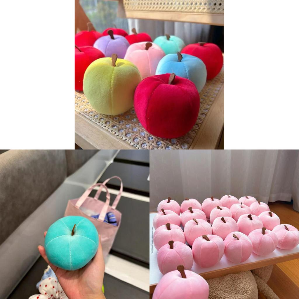 Apfel Frucht Plüsch Stressball Mit Weicher PP Baumwolle Zur Entspannung Und Als Geschenk