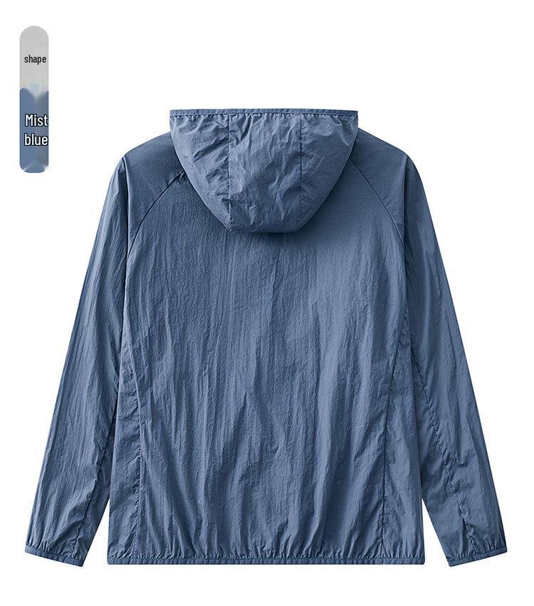 UPF50 Eisseide Sommer Sonnenschutzjacke: Leicht, UV-Schutz, Unisex Outdoor Haut Angelbekleidung