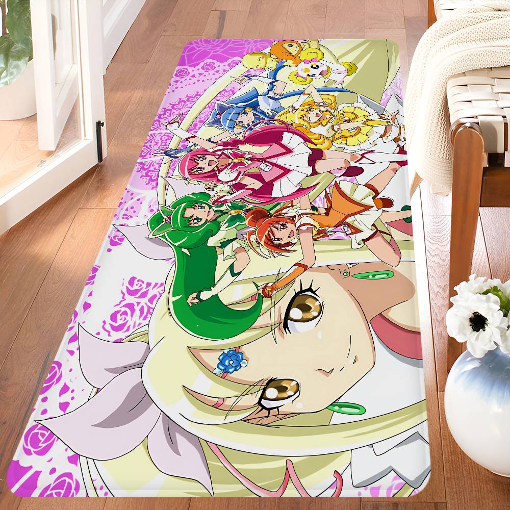 Smile Precure Anime Floor Mat Cheaper Anti-slip Modern Living Room Balcony Printed Bedside Mats
