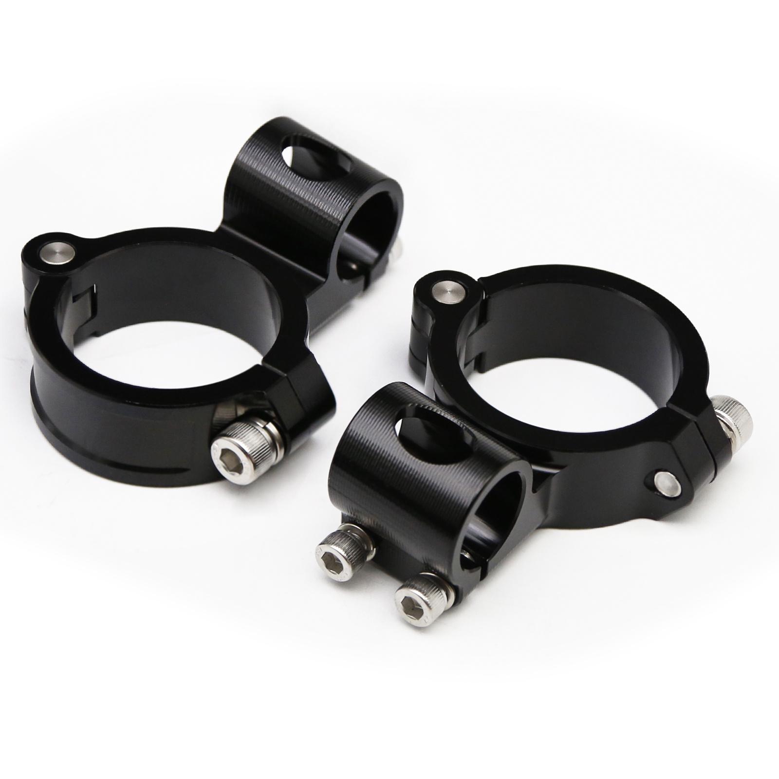 37MM 41MM 43MM 48MM 50MM 51MM CNC 7/8 Handlebar Regular Riser Rised Fork Tube Clip On Motorcycle Adjustable Clamp Cafe Racer