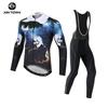 Womens Cycling Jersey Shorts Set Breathable Long Sleeve Riding Outfit Season