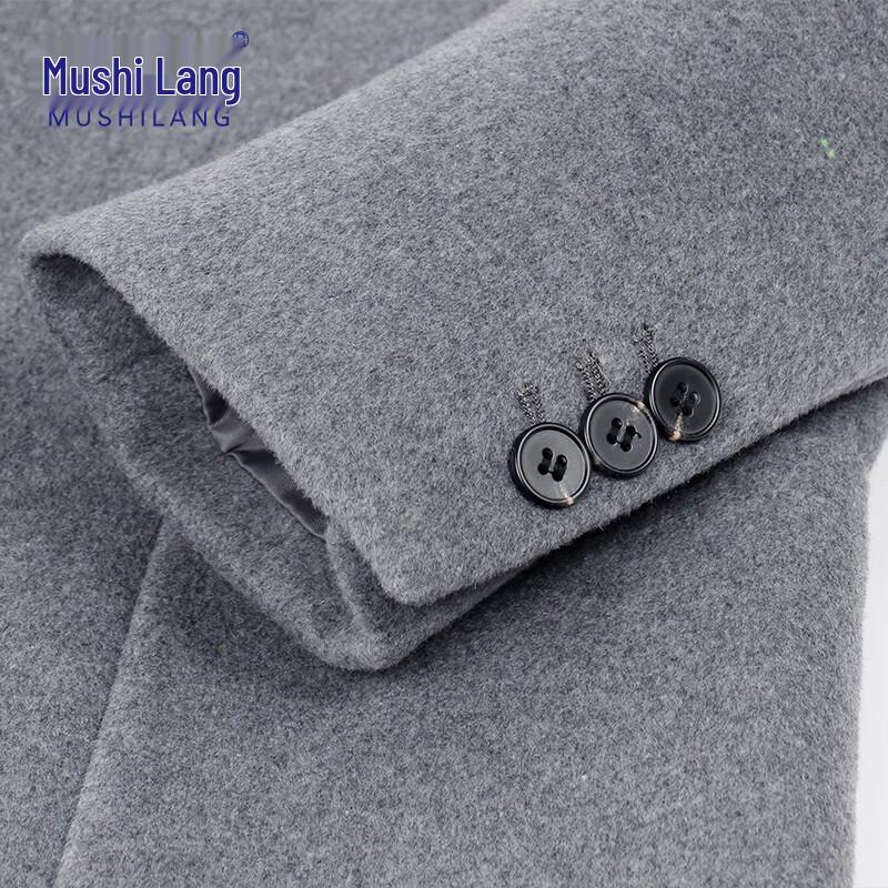 MUSHILANG Men's 55.2% Wool Blend Business Casual Suit Jacket
