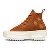 Converse Run Star Hike Plateau High Bestickt Floral - Bernstein Herren Sneaker Braun Bernstein-Sepia Egret A04299C